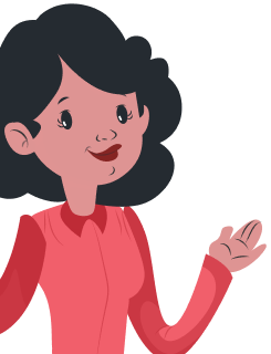 Cartoon of Betty Jean Brown