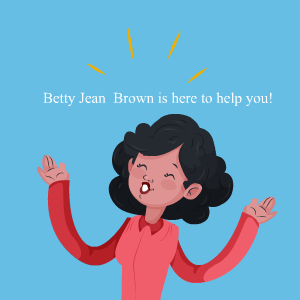 animation cartoon of Betty Jean Brown